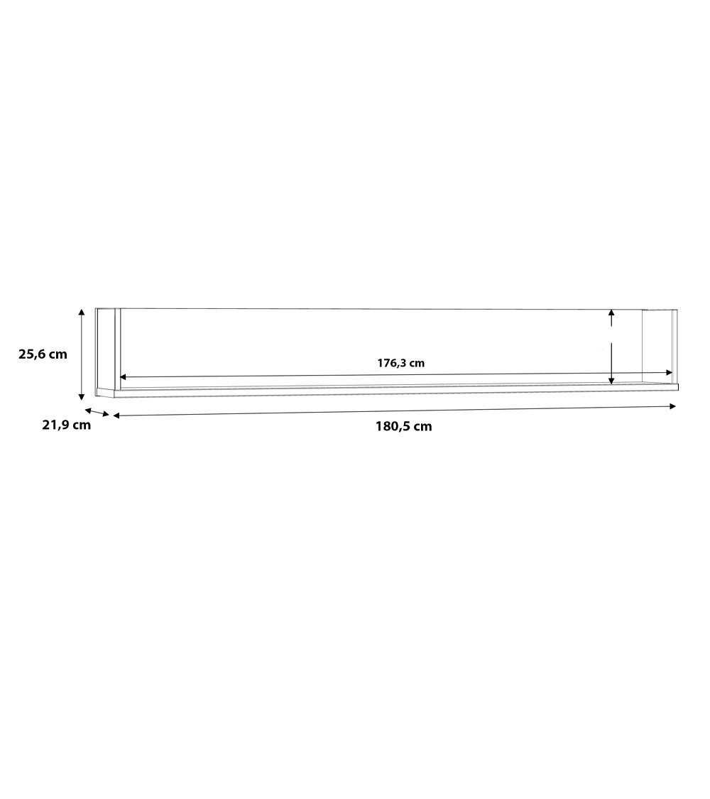Estante de pared industrial FOLKE