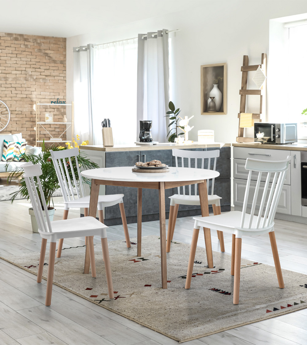 Pack 4 sillas comedor NAOMI