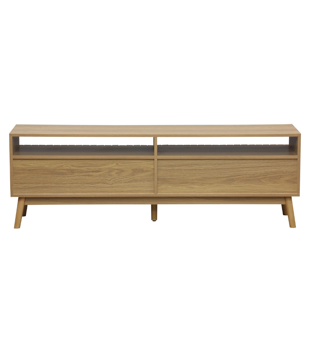 Mueble TV panelado de fresno KAEDE