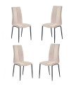 Pack 4 sillas tapizadas INGRID
