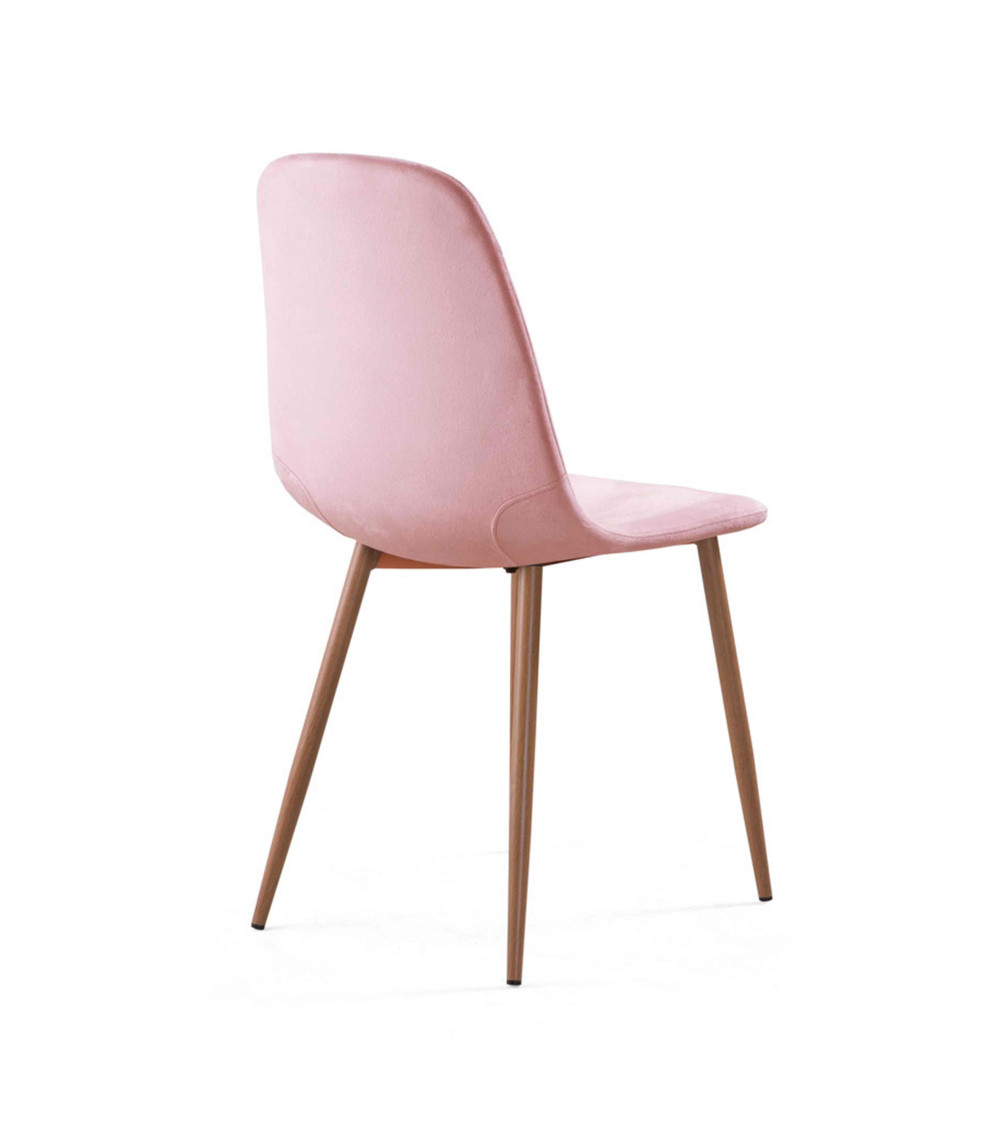 Sillas de comedor de terciopelo SWEDEN - Pack 4 Uds.