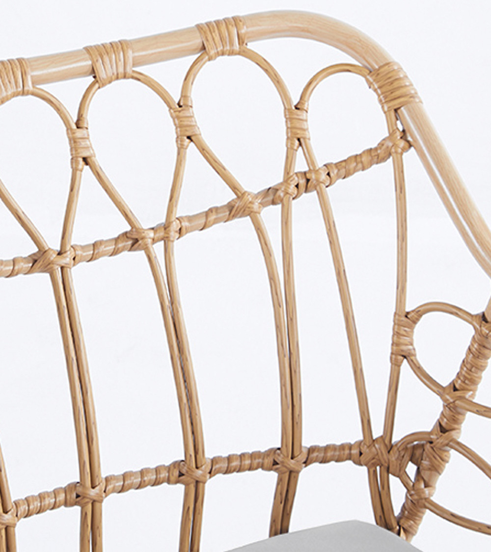 Conjunto de Jardín Bulan 4 Piezas de ratan