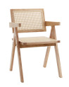 Silla Mamba pack de 2 sillas retro en madera y ratán Silla Mamba pack de 2 sillas retro en madera y ratán
