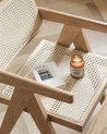 Silla Mamba pack de 2 sillas retro en madera y ratán Silla Mamba pack de 2 sillas retro en madera y ratán