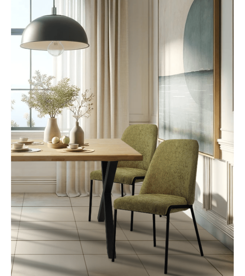 Mesa comedor Ciudadela de madera natural maciza