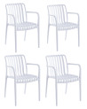 Silla Serena pack de 4 sillas con brazos de polipropileno