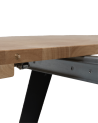 Mesa comedor redonda extensible industrial BERGI
