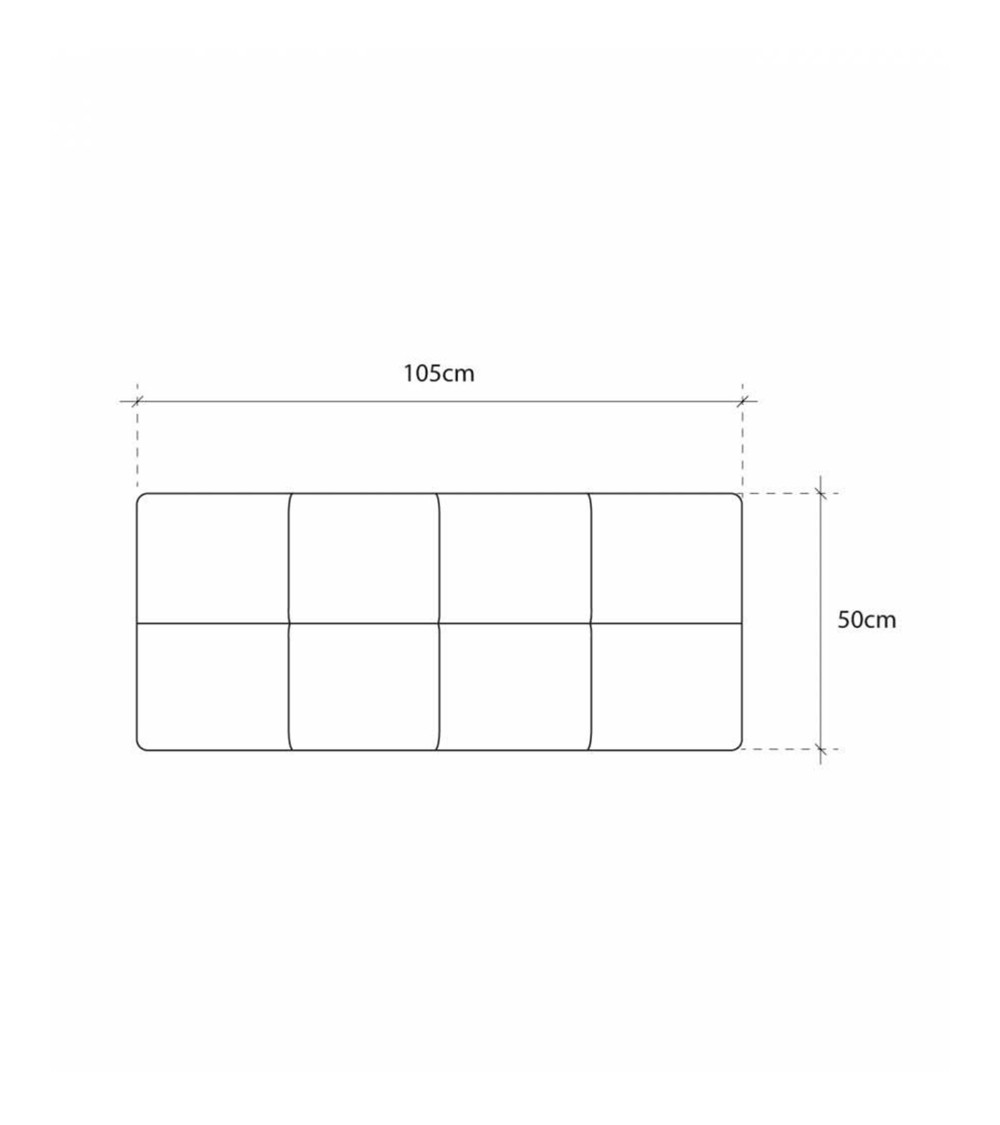 Cabecero de cama tapizado acolchado Jensen