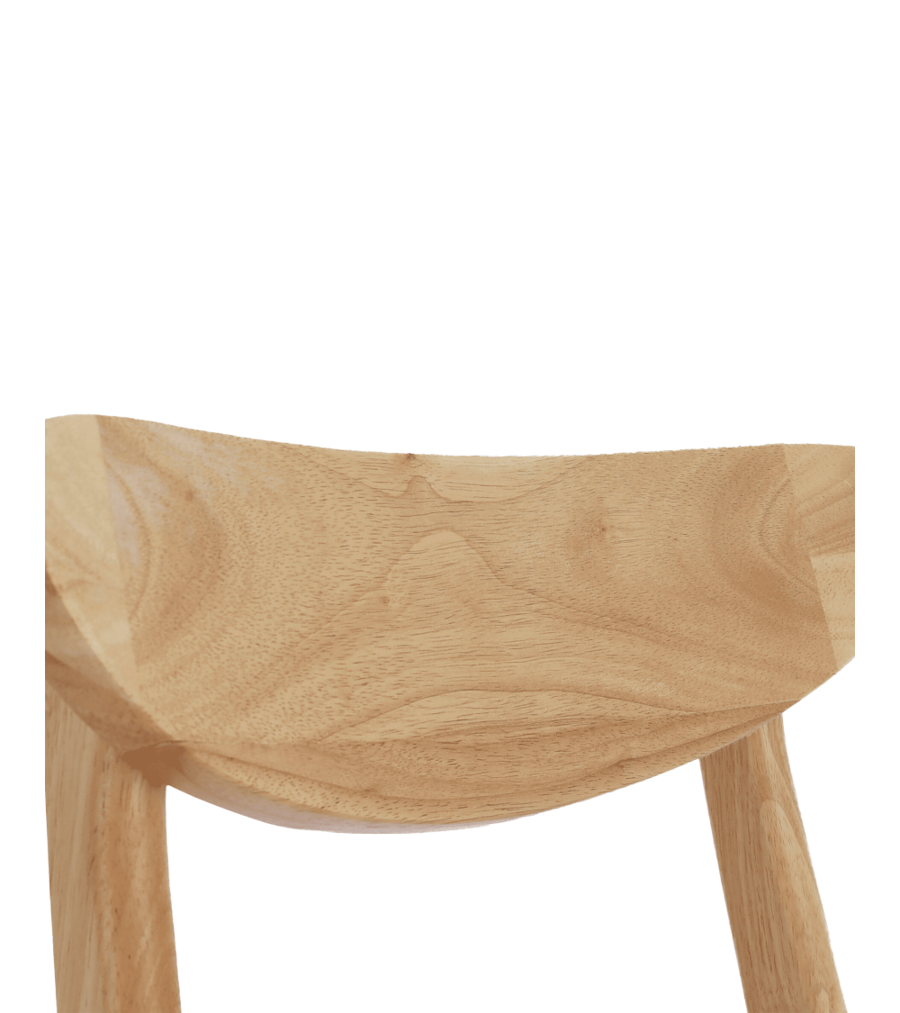 Elegante Pack de 2 Sillas de Comedor Dover - De tela y Madera Natural