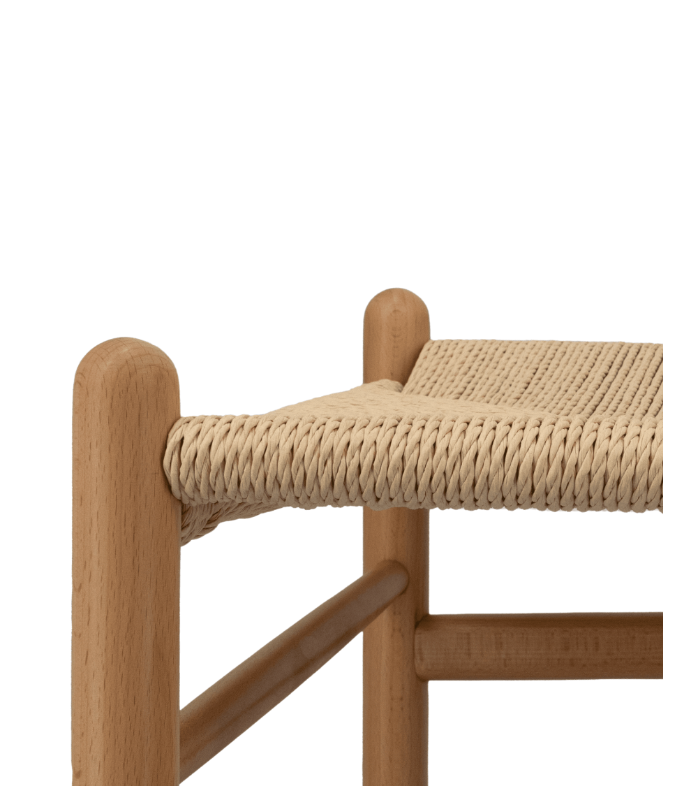 Pack de 2 Sillas Otti de Madera Natural con Asiento Trenzado - Estilo Nórdico Pack de 2 Sillas Otti de Madera Natural con Asiento Trenzado - Estilo Nórdico