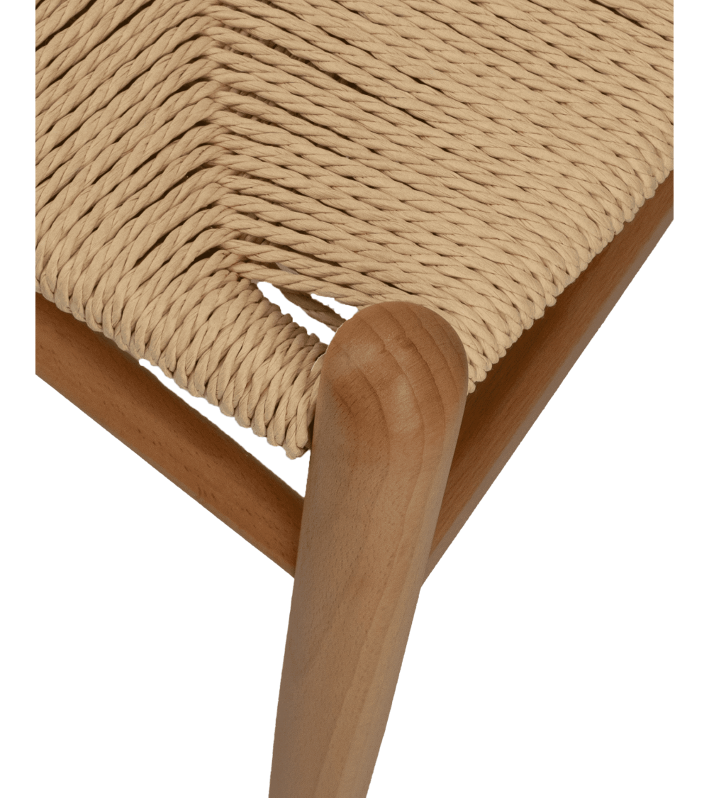 Pack de 2 Sillas Otti de Madera Natural con Asiento Trenzado - Estilo Nórdico Pack de 2 Sillas Otti de Madera Natural con Asiento Trenzado - Estilo Nórdico