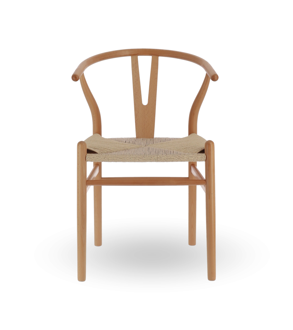Pack de 2 Sillas Otti de Madera Natural con Asiento Trenzado - Estilo Nórdico Pack de 2 Sillas Otti de Madera Natural con Asiento Trenzado - Estilo Nórdico