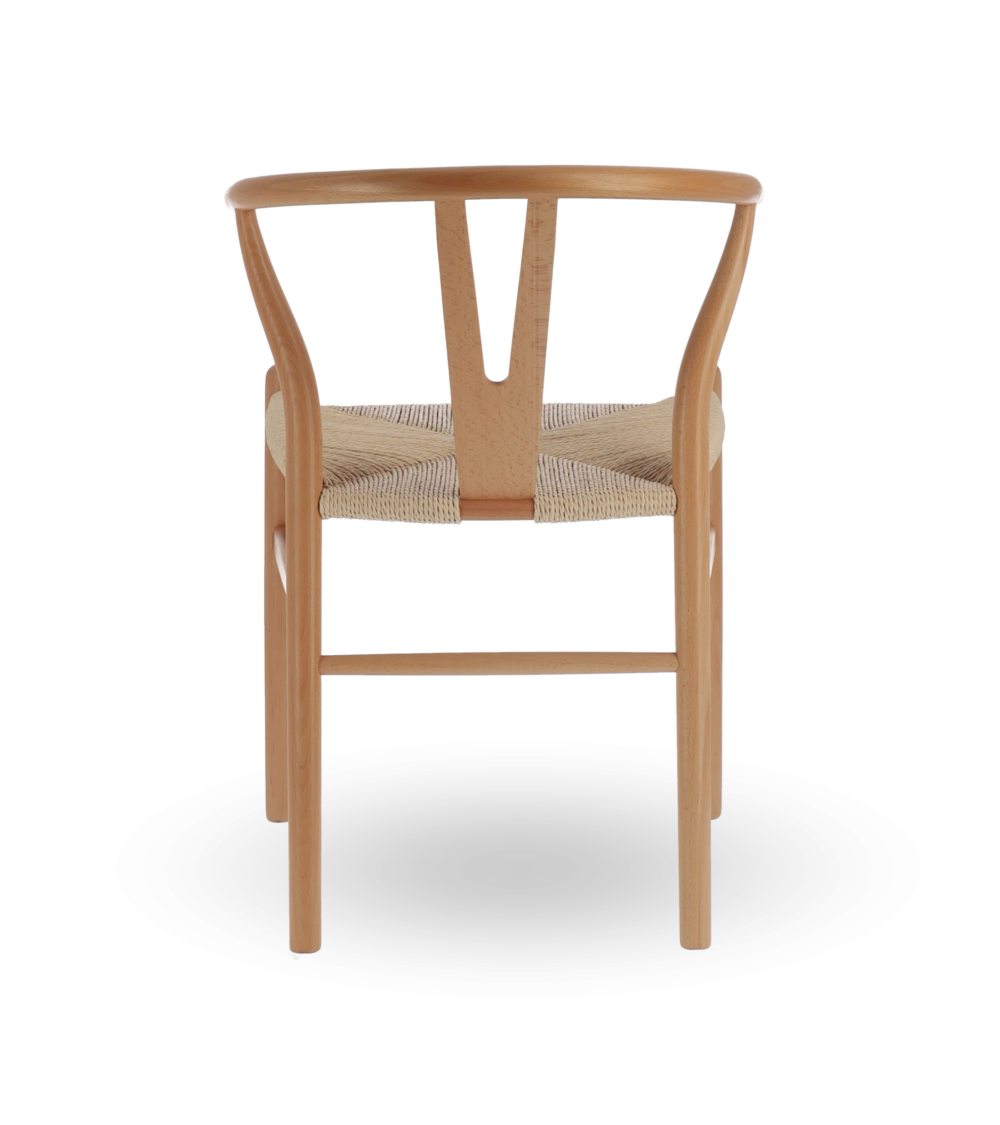 Pack de 2 Sillas Otti de Madera Natural con Asiento Trenzado - Estilo Nórdico Pack de 2 Sillas Otti de Madera Natural con Asiento Trenzado - Estilo Nórdico