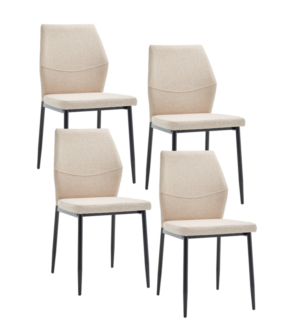 Sillas Nobles - Pack de 4 sillas modernas y cómodas para comedor