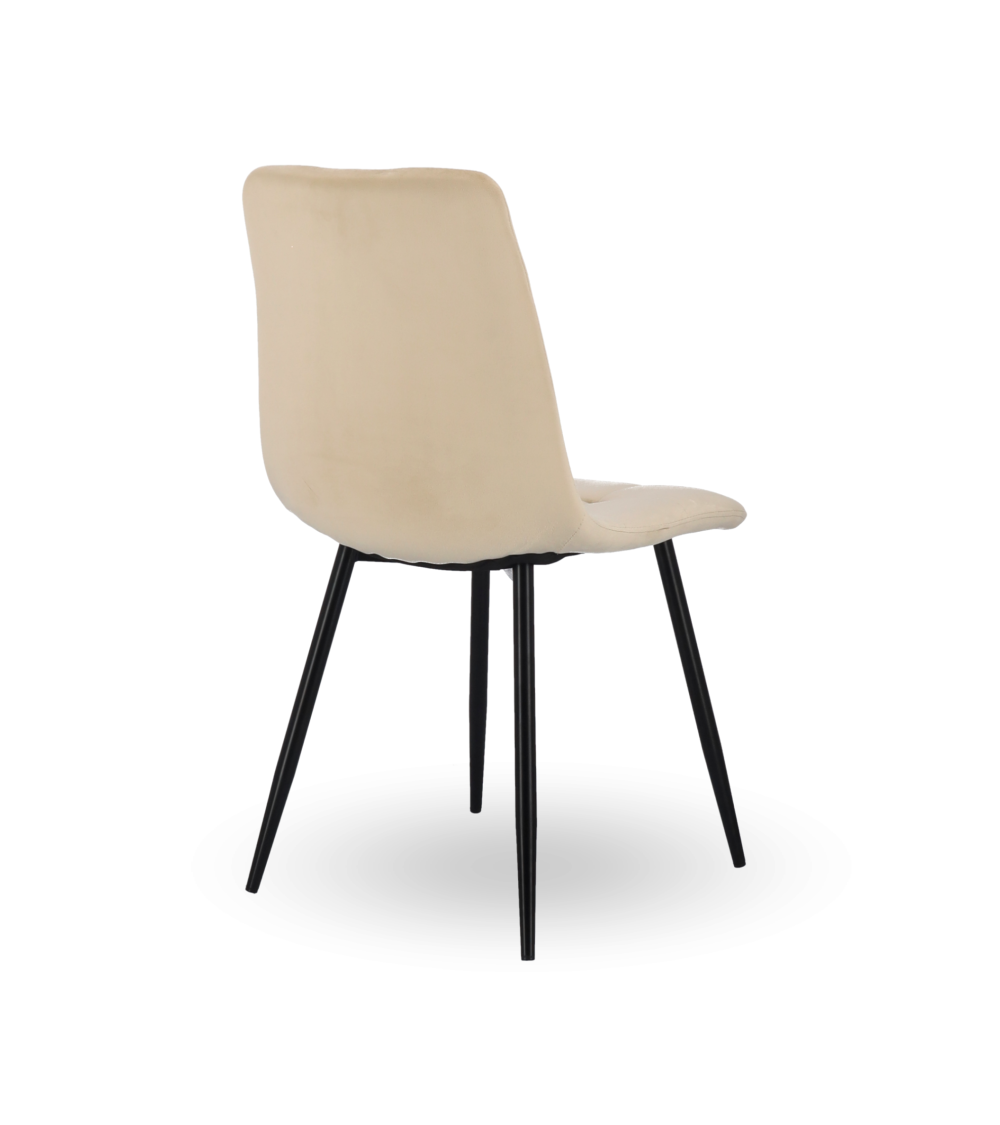 Pack de 4 sillas de comedor de terciopelo ASTRID