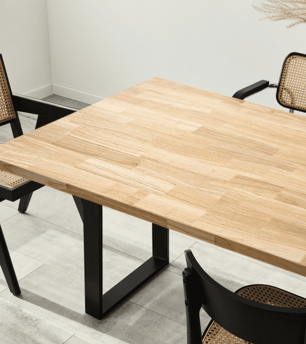 Mesa de comedor extensible de roble Versus Mesa de comedor extensible de roble Versus