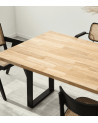 Mesa de comedor extensible de roble Versus Mesa de comedor extensible de roble Versus