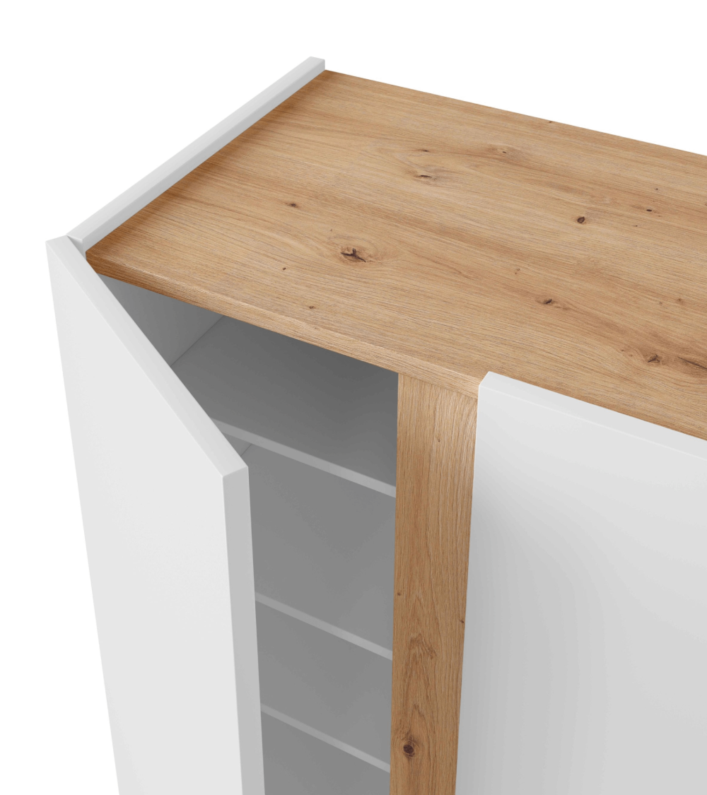 Zapatero Ébano 2 puertas 6 baldas - Organización y estilo para tu hogar