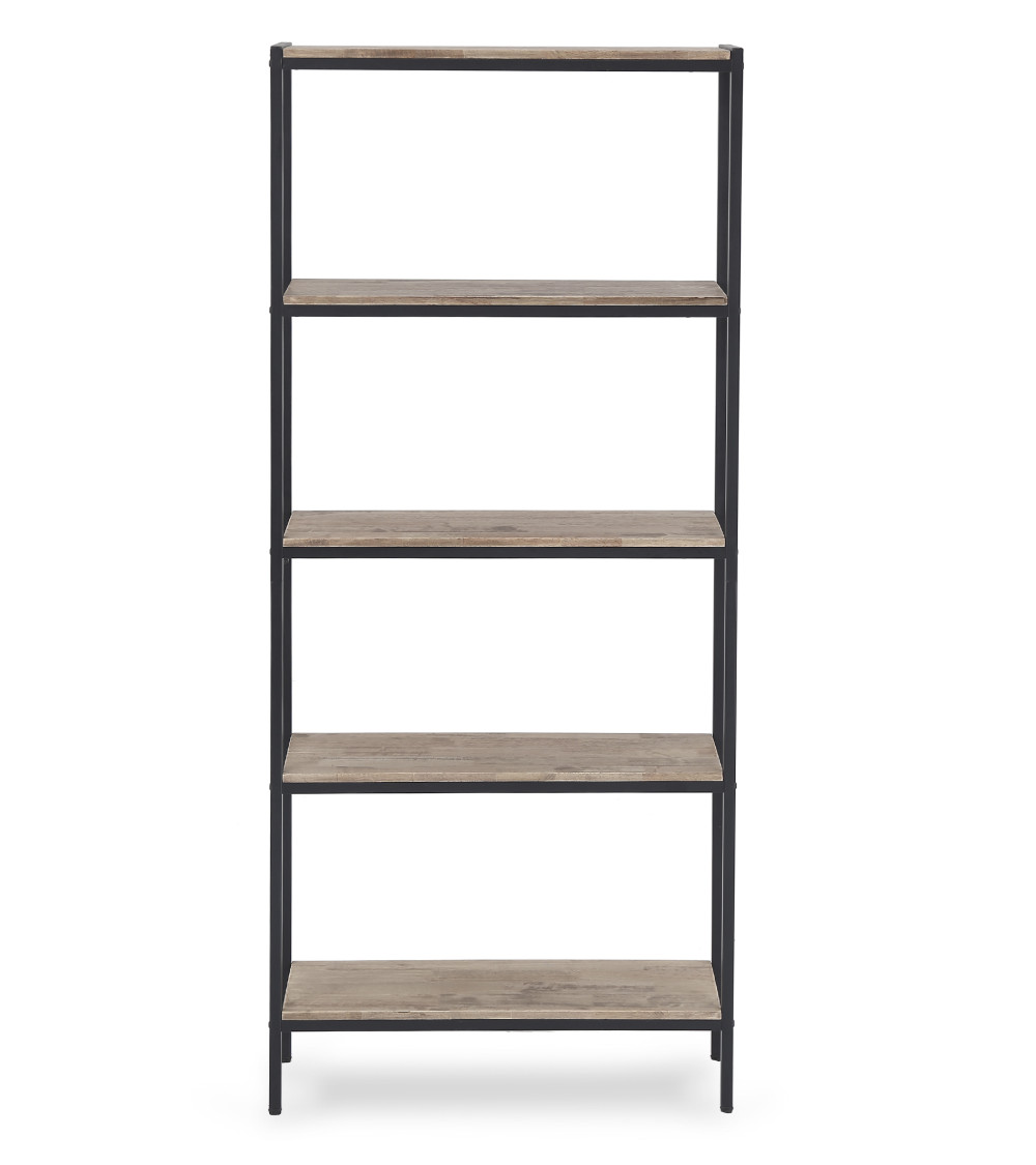 Estantería Basic – Diseño moderno con estructura metálica y madera de roble