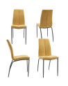 Pack 4 sillas tapizadas INGRID