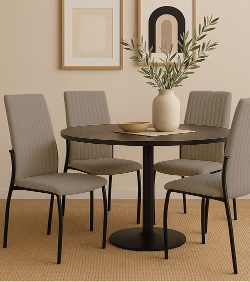 Pack 4 sillas tapizadas TASYA