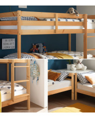 Litera Martu – Litera juvenil blanca convertible en 2 camas