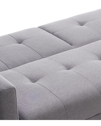 Sofá Abu – Chaiselongue cama con módulo reversible en gris