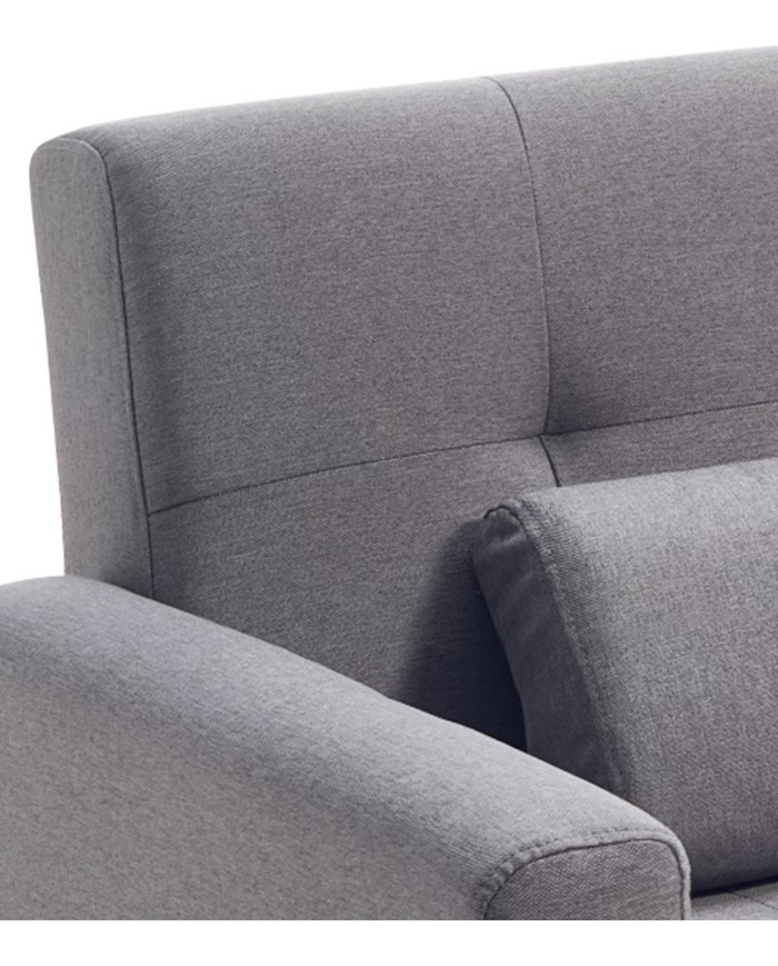 Sofá Abu – Chaiselongue cama con módulo reversible en gris