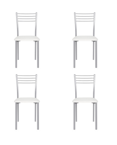 Pack 4 sillas Coll – Sillas de cocina tapizadas en PVC Pack 4 sillas Coll – Sillas de cocina tapizadas en PVC