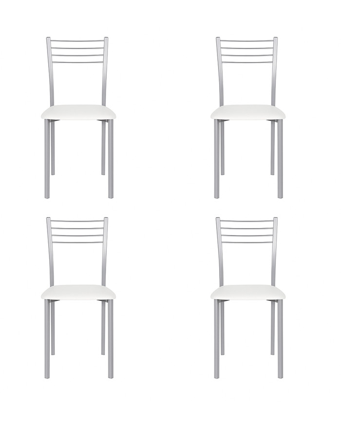 Pack 4 sillas Coll – Sillas de cocina tapizadas en PVC