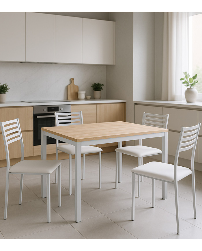 Pack 4 sillas Jul – Sillas de cocina tapizadas en PVC