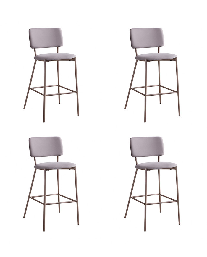 Taburetes Ned – Pack de 4 tapizados en tela antimanchas Taburetes Ned – Pack de 4 tapizados en tela antimanchas