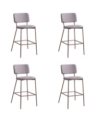 Taburetes Ned – Pack de 4 tapizados en tela antimanchas Taburetes Ned – Pack de 4 tapizados en tela antimanchas