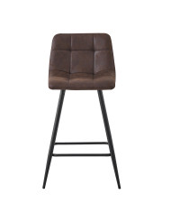 Taburetes Dio – Pack de 2 tapizados en tela chocolate