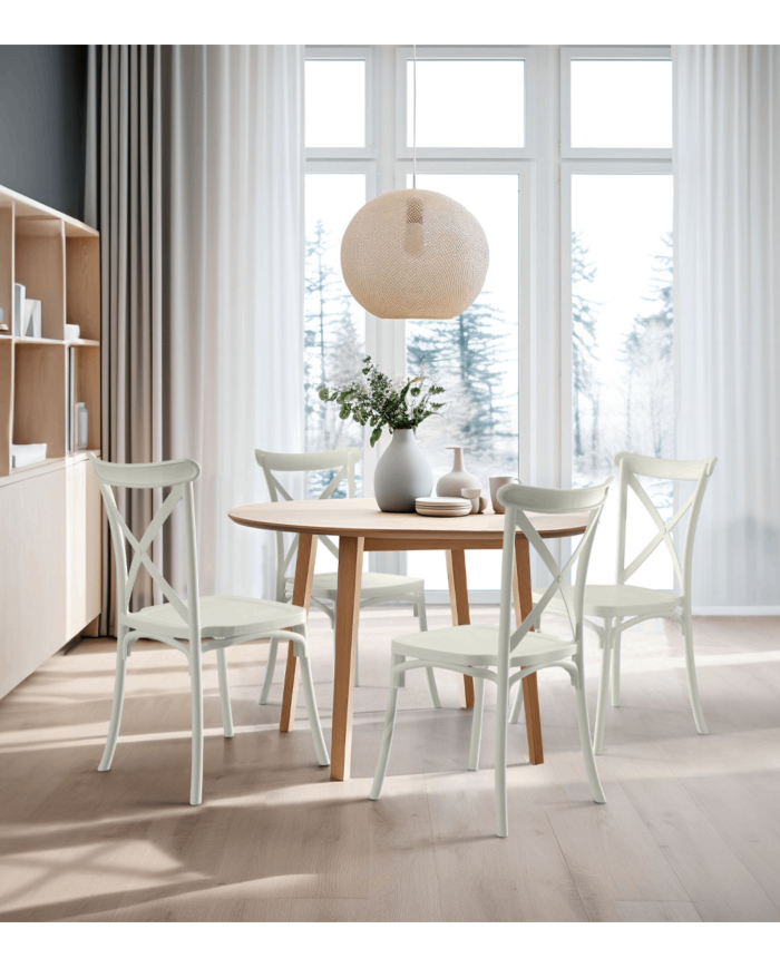 Pack 4 sillas polipropileno BONNIE