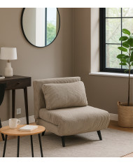 Sofá cama Triana – Sillón plegable clic clac con cojín lumbar