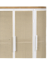 Aparador Maya – Diseño vintage ovalado con estructura metálica