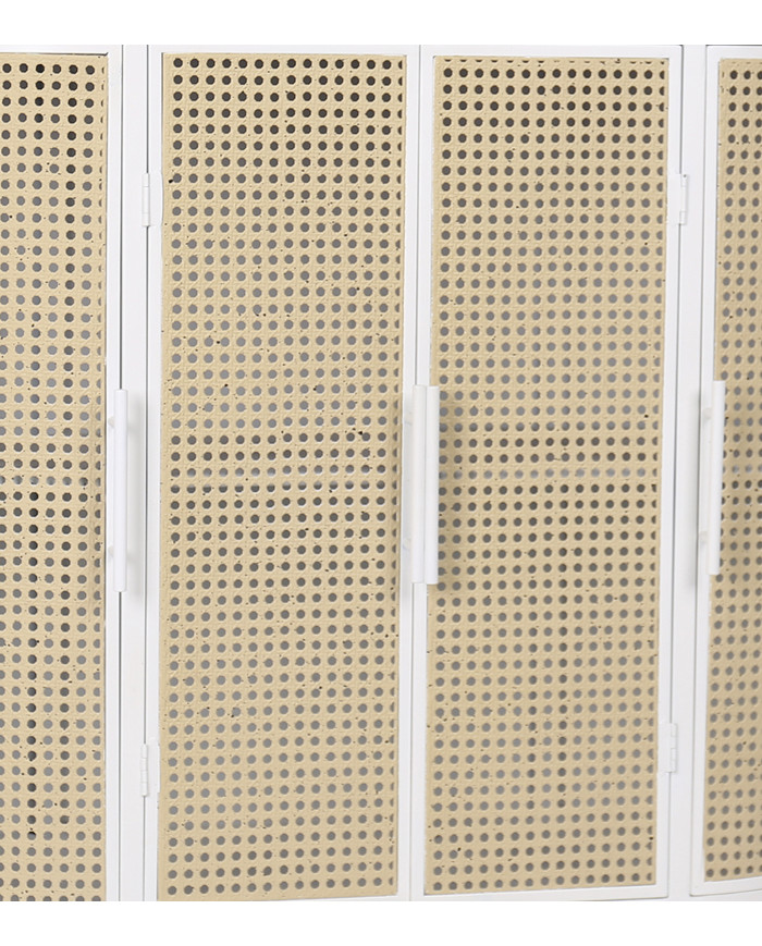 Aparador Maya – Diseño vintage ovalado con estructura metálica