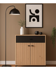 Aparador Avion – Mueble moderno con acabado roble y efecto alistonado