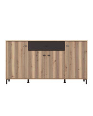 Aparador Avion – Mueble moderno con acabado roble y efecto alistonado