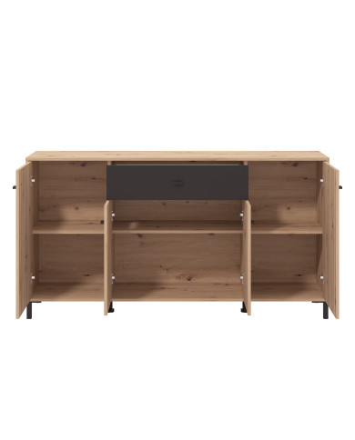 Aparador Avion – Mueble moderno con acabado roble y efecto alistonado