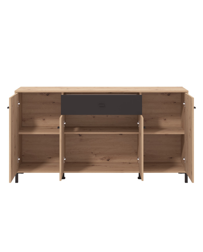 Aparador Avion – Mueble moderno con acabado roble y efecto alistonado