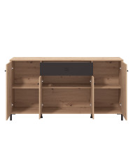 Aparador Avion – Mueble moderno con acabado roble y efecto alistonado