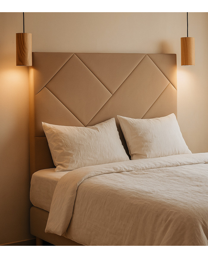 Cabecero Eupa – Tapizado en polipiel o tela, diseño moderno