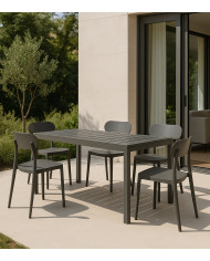 Mesa de comedor Merber – Fija, funcional y apta para exterior