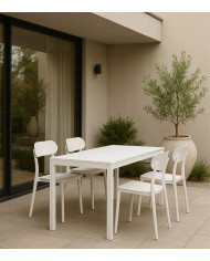 Mesa de comedor Merber – Fija, funcional y apta para exterior