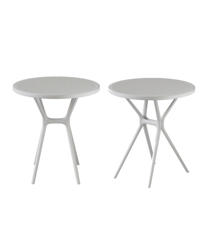 Mesa auxiliar Gaia – Redonda y ligera para exterior o interior