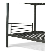 Litera Finy metálica – 2 camas de 90x190 cm con escalera y baranda