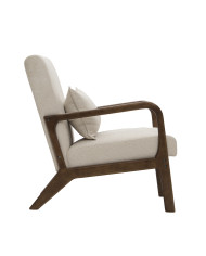 Butaca Nicole nórdica con cojín lumbar – Tapizado antimanchas