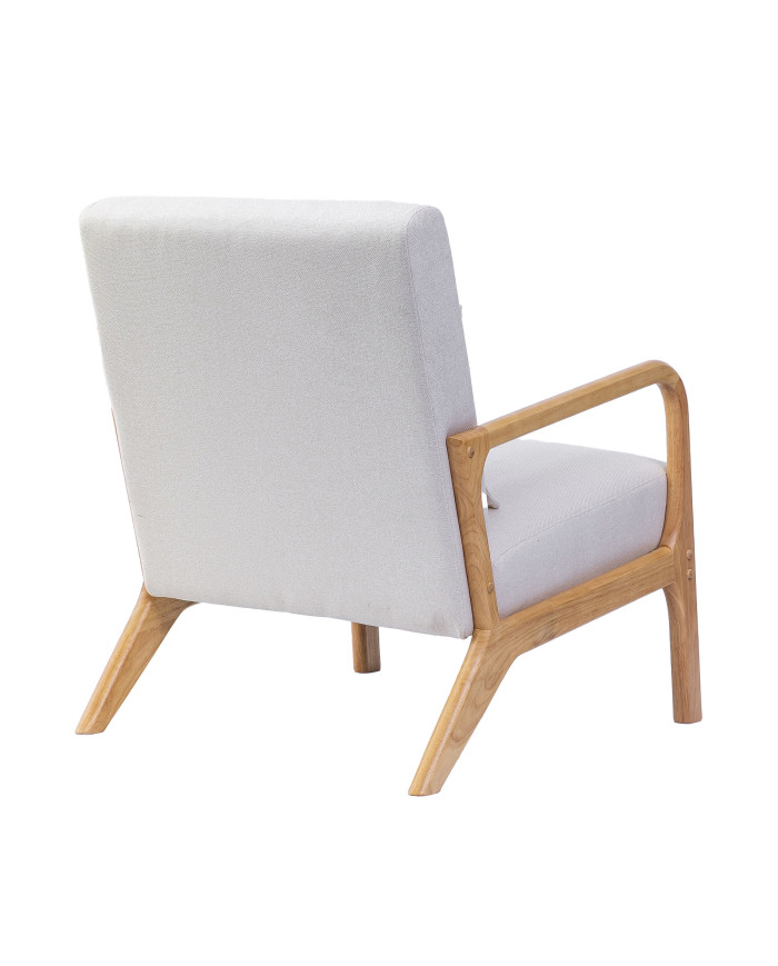 Butaca Nicole nórdica con cojín lumbar – Tapizado antimanchas